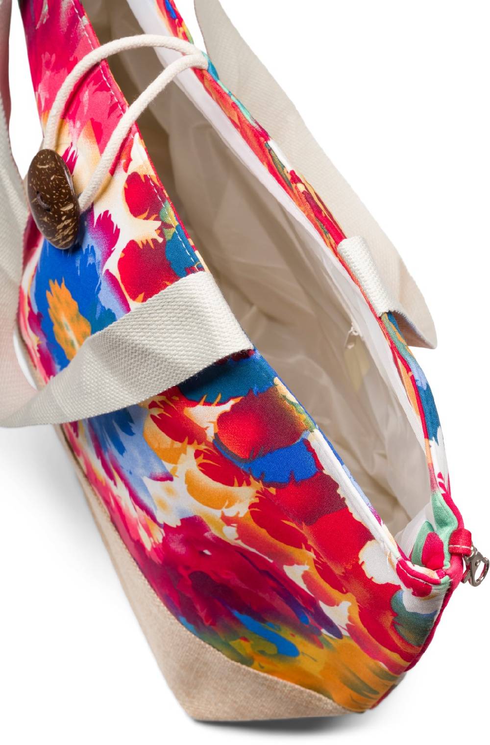 Stylebreaker Strandtasche mit Blumen Muster Saisonschlussverkauf