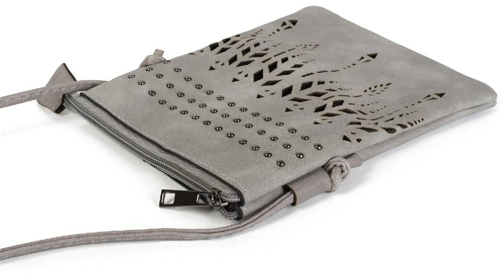 Stylebreaker Mini Umhängetasche Ethno Cutout und Nieten Cyber Monday
