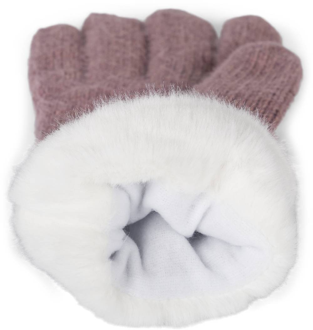 Stylebreaker Strickhandschuhe mit Reiskornmuster und Fleece Saisonale Angebote