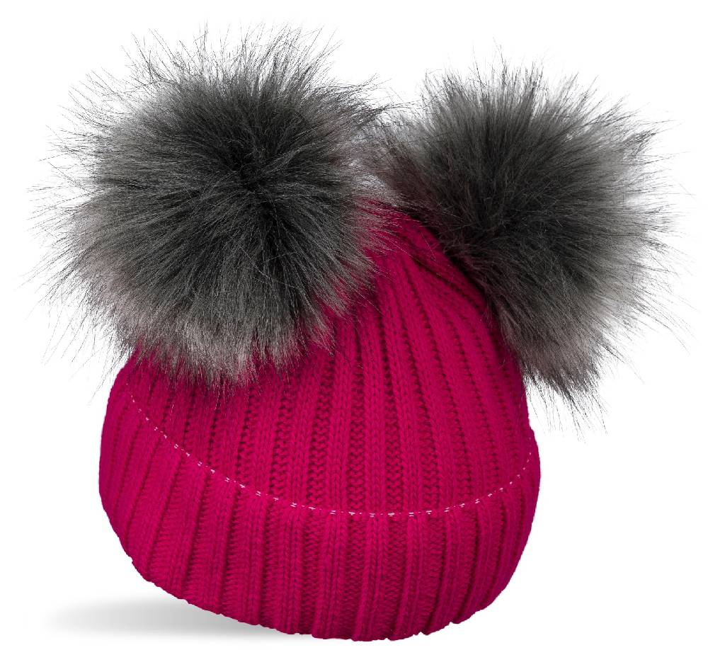 Stylebreaker Kinder Bommelmütze mit zwei Bommel VIP-Rabatte