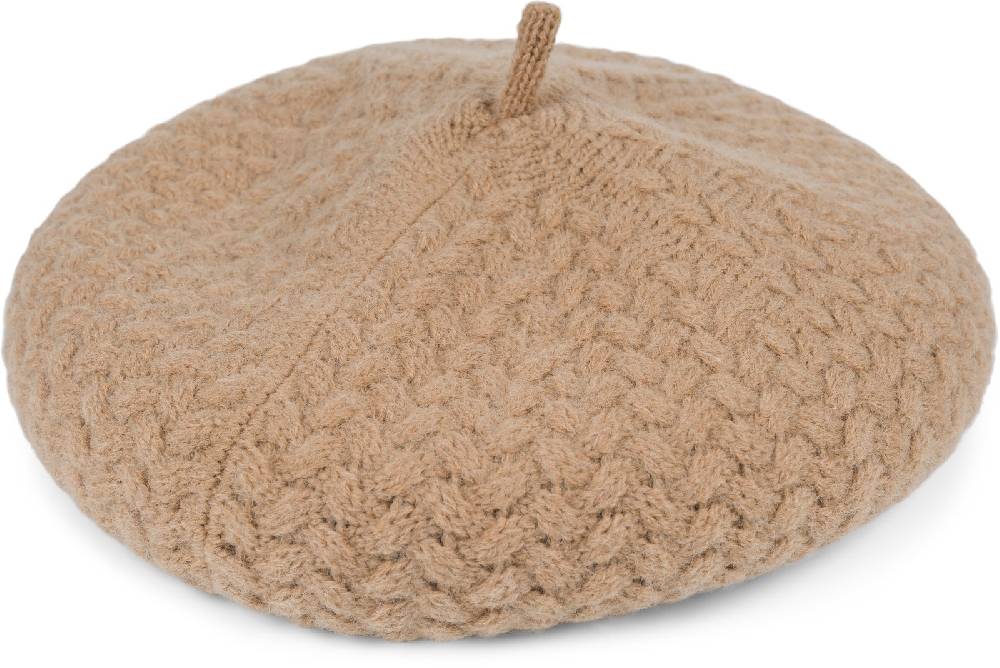 Stylebreaker Feinstrick Baskenmütze mit Flechtmuster Wochenangebot