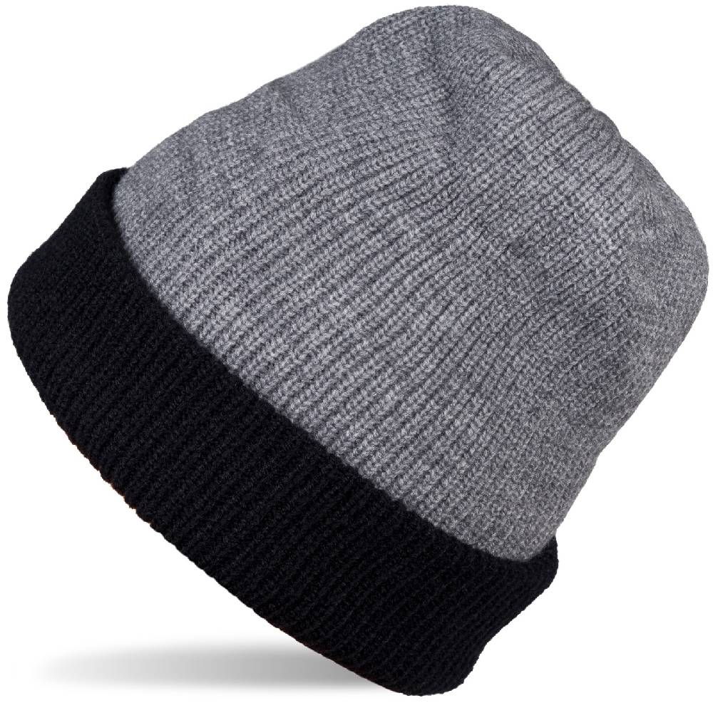 Stylebreaker Wende Feinstrick Beanie doppelt gestrickt Vierteljährliche Förderung
