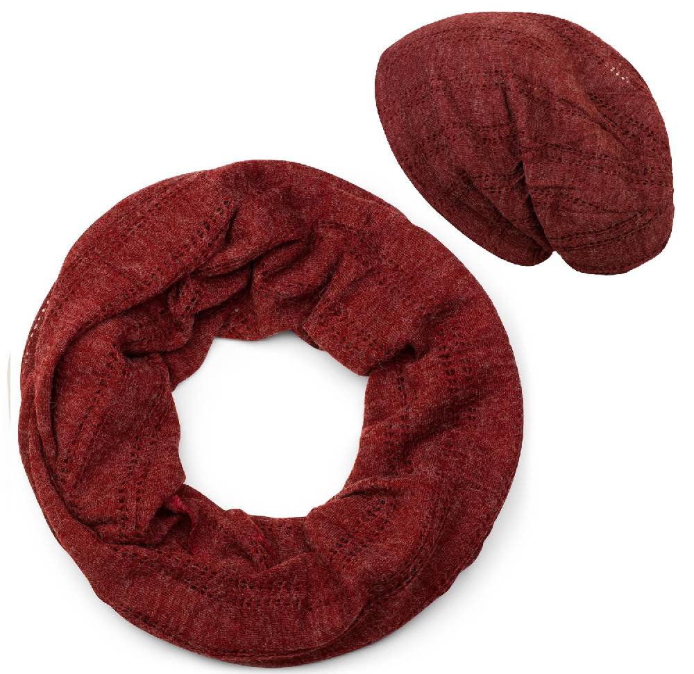 Stylebreaker Loop und Beanie Set Lochstrick Muster Super Rabatt