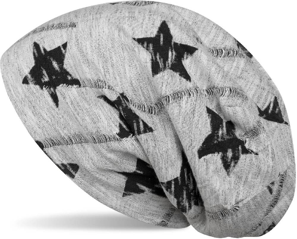 Stylebreaker Loop und Beanie Set Sterne Print Used Look Riesige Rabatte
