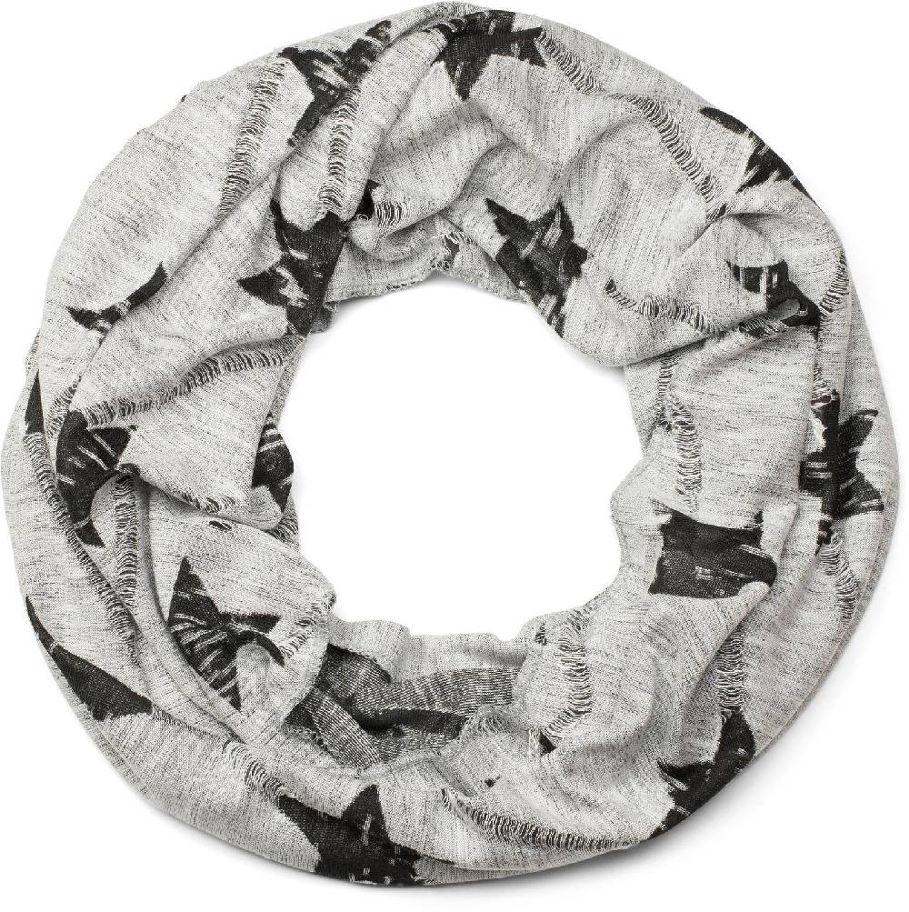 Stylebreaker Loop und Beanie Set Sterne Print Used Look Riesige Rabatte