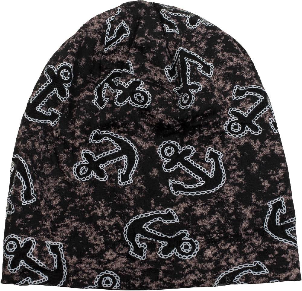 Stylebreaker Loop und Beanie Set im maritimen Anker Seil Print Look 50% Rabatt mit kostenlosem Versand