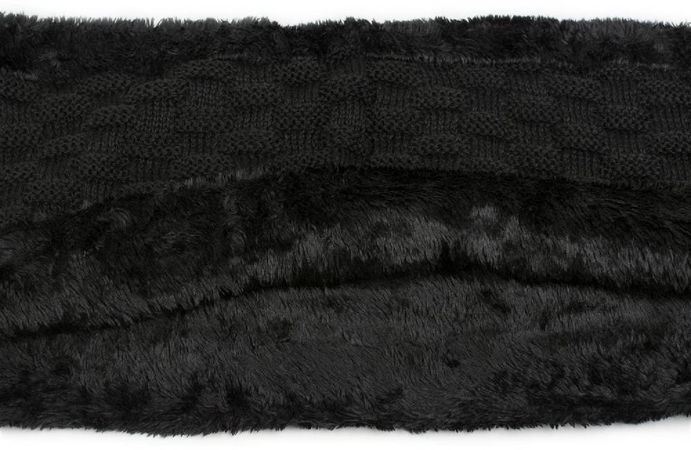 Stylebreaker Feinstrick Loop mit Flecht Muster und Teddyfleece im Angebot