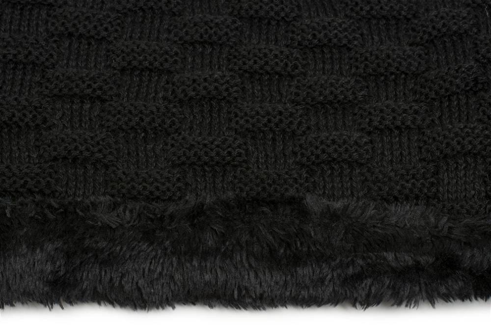 Stylebreaker Feinstrick Loop mit Flecht Muster und Teddyfleece im Angebot