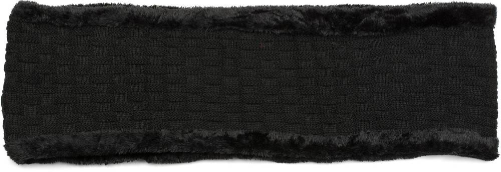 Stylebreaker Feinstrick Loop mit Flecht Muster und Teddyfleece im Angebot