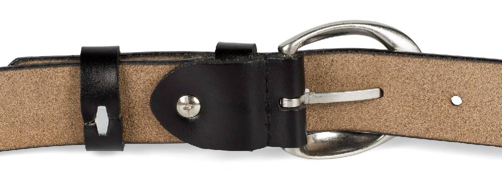 Stylebreaker Schmaler Unisex Echtleder Gürtel Unifarben Fabrik Onlineshop