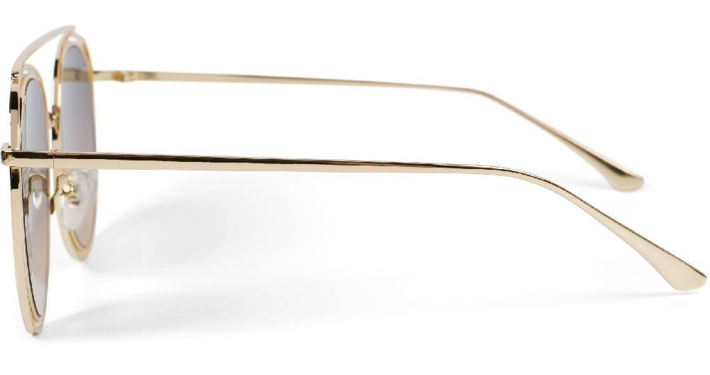 Stylebreaker Oversize Sonnenbrille mit runden Gläsern und doppeltem Rahmen Rabatt