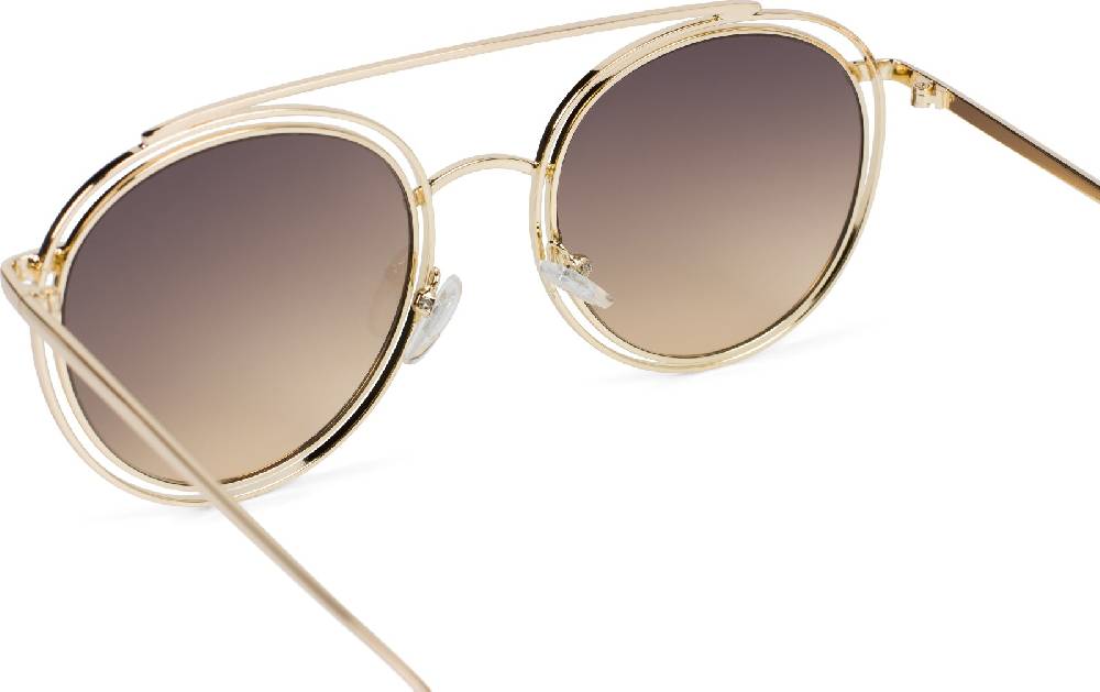 Stylebreaker Oversize Sonnenbrille mit runden Gläsern und doppeltem Rahmen Rabatt