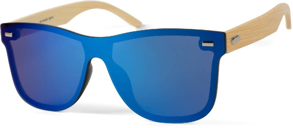 Stylebreaker Monoglas Nerd Sonnenbrille Bambus Bügel Günstig kaufen