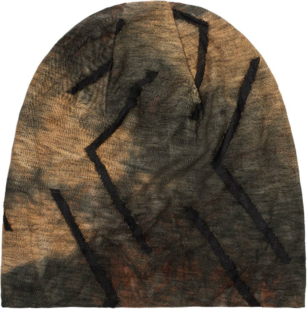 Stylebreaker Beanie Mütze Destroyed Batik Farbverlauf Black Friday
