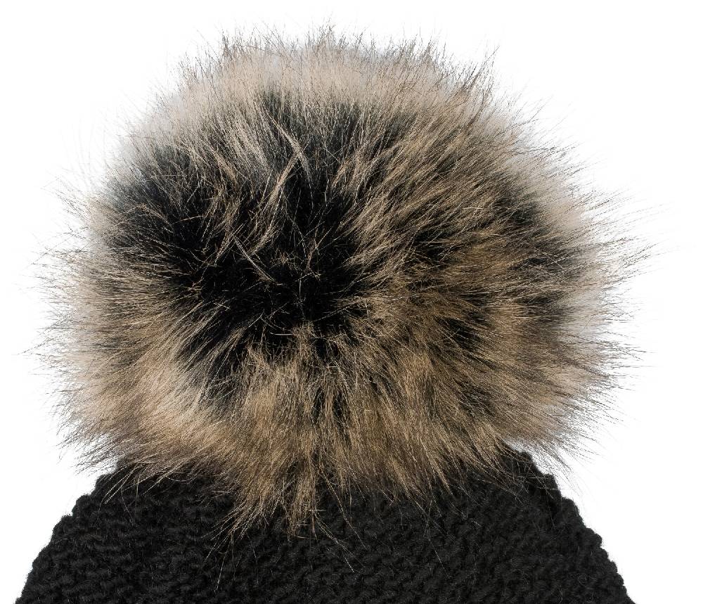 Stylebreaker Einfarbige Strick Bommelmütze mit Thermo-Fleece Valentinstagsangebot