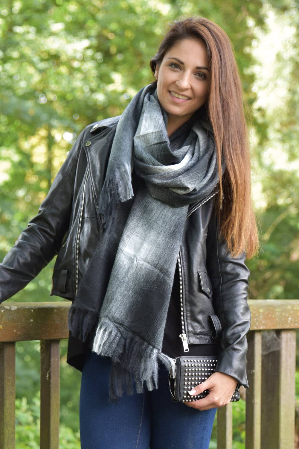 Stylebreaker Schal mit Karo Muster und Fransen Vierteljährliche Förderung