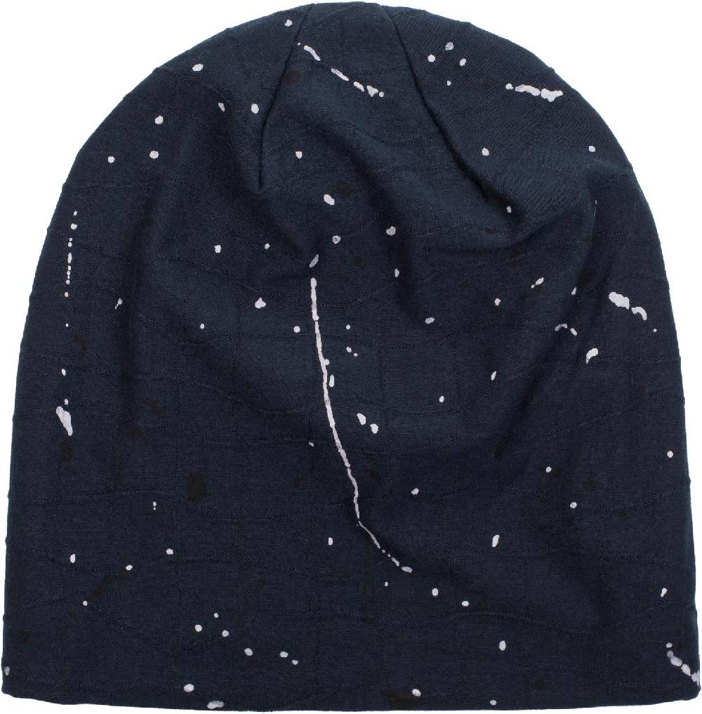 Stylebreaker Beanie Mütze mit Falten und Farbklecksen Riesige Rabatte