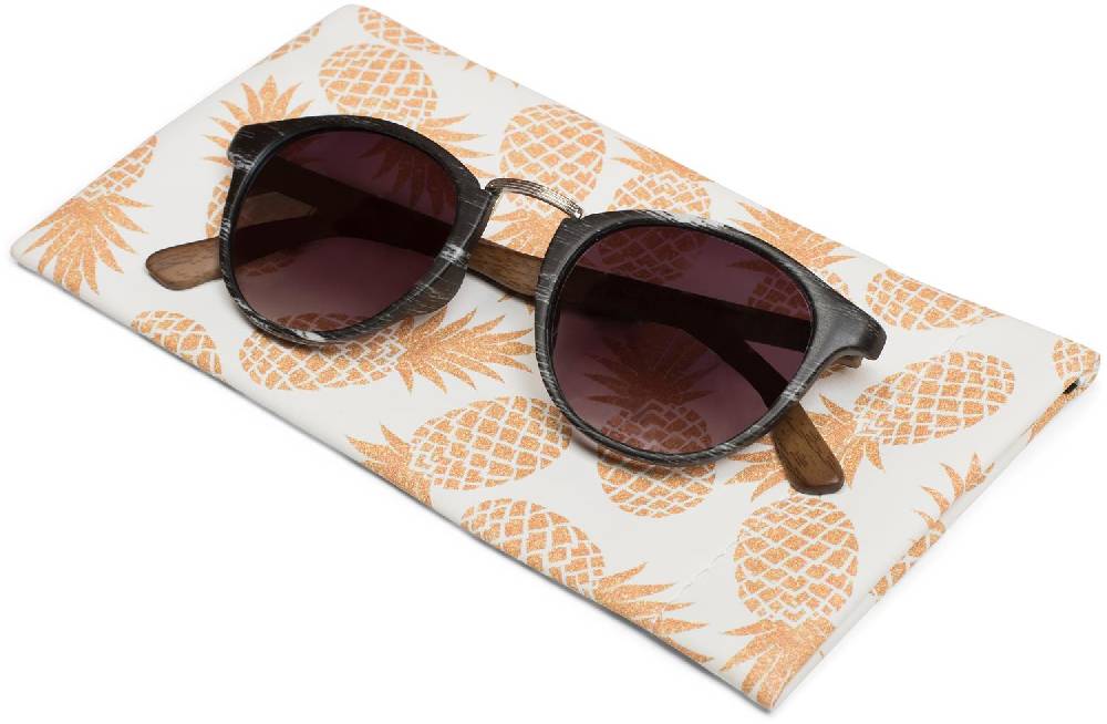 Stylebreaker Brillenetui Ananas mit Putztuch 50% Rabatt für begrenzte Zeit