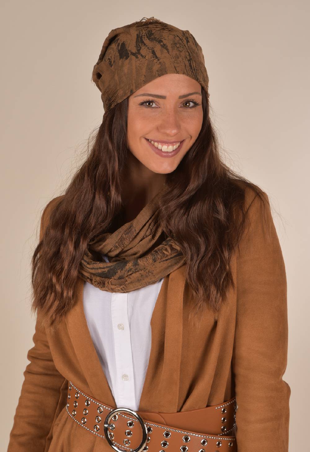 Stylebreaker Gemusterte Beanie im Destroyed used Look Rabatte dieses Monats