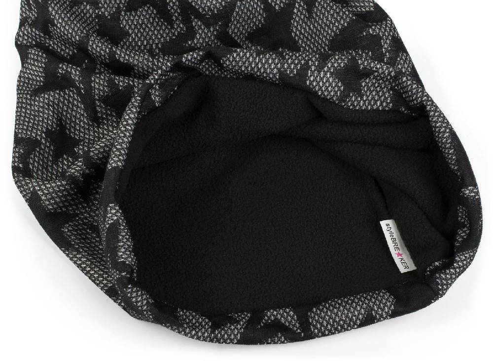 Stylebreaker Beanie mit Stern Print gemustert Schlussverkauf