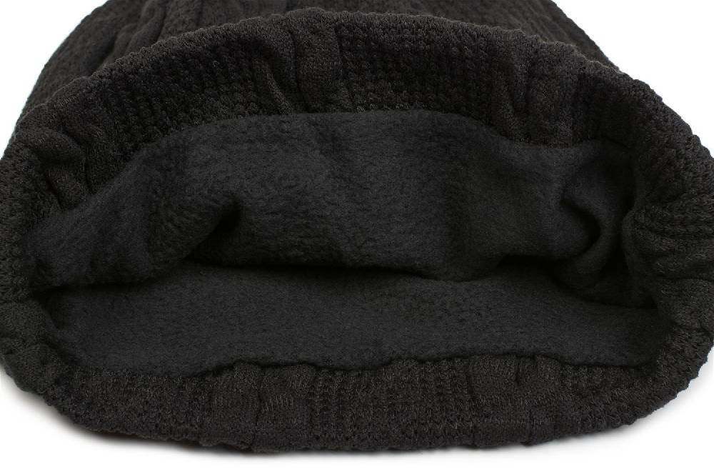 Stylebreaker Feinstrick Beanie mit Zopfmuster und Fleece Saisonschlussverkauf