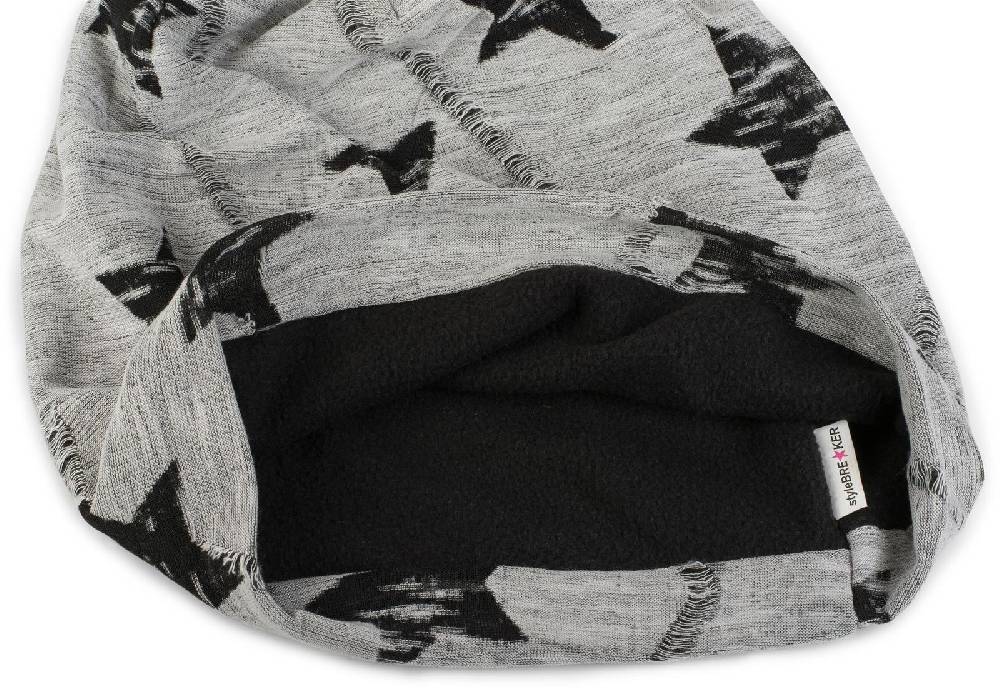 Stylebreaker Beanie Melange mit Sterne Print Neuheiten