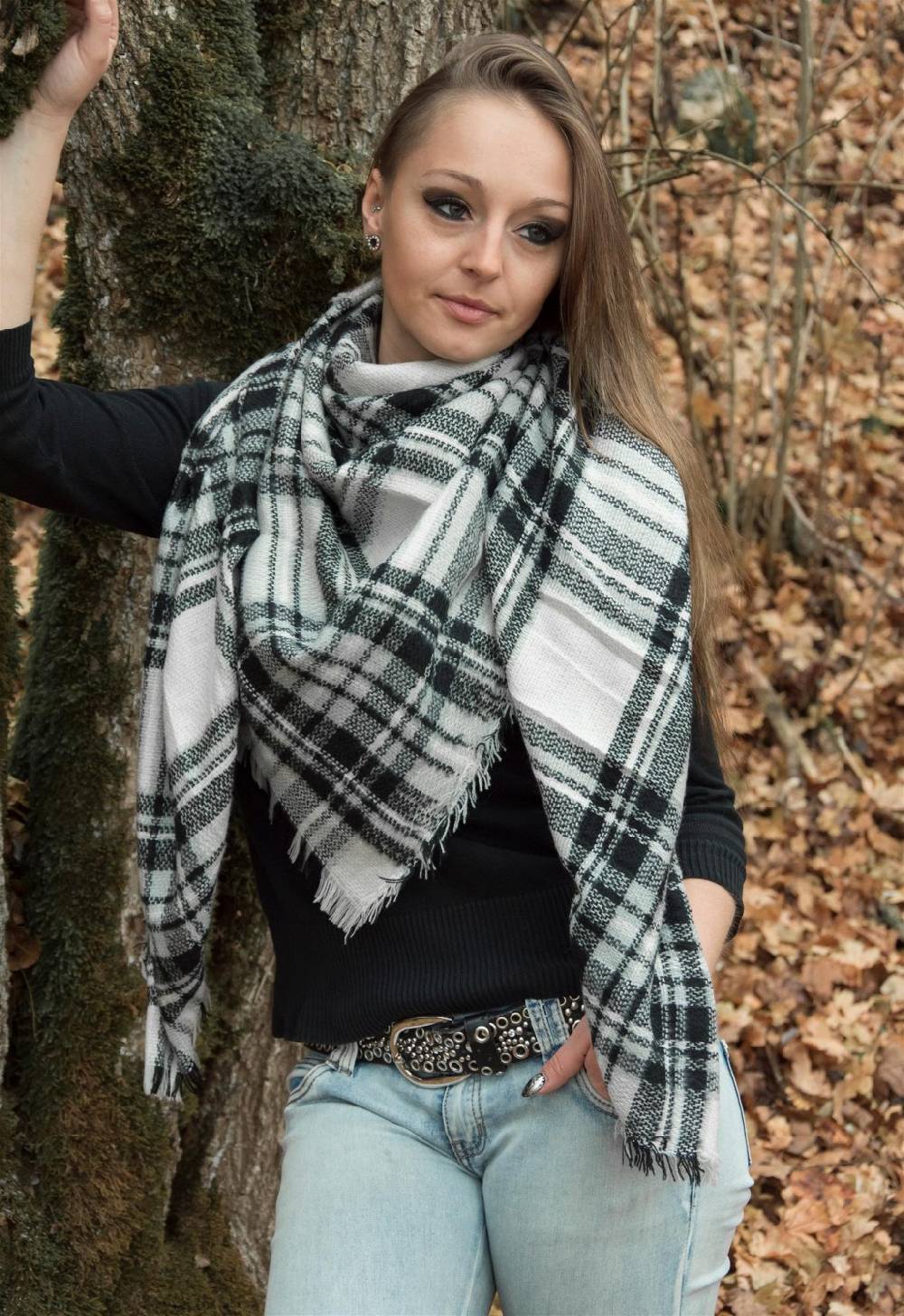 Stylebreaker XXL Deckenschal mit Tartan Plaid Karo Muster Vierteljährliche Förderung