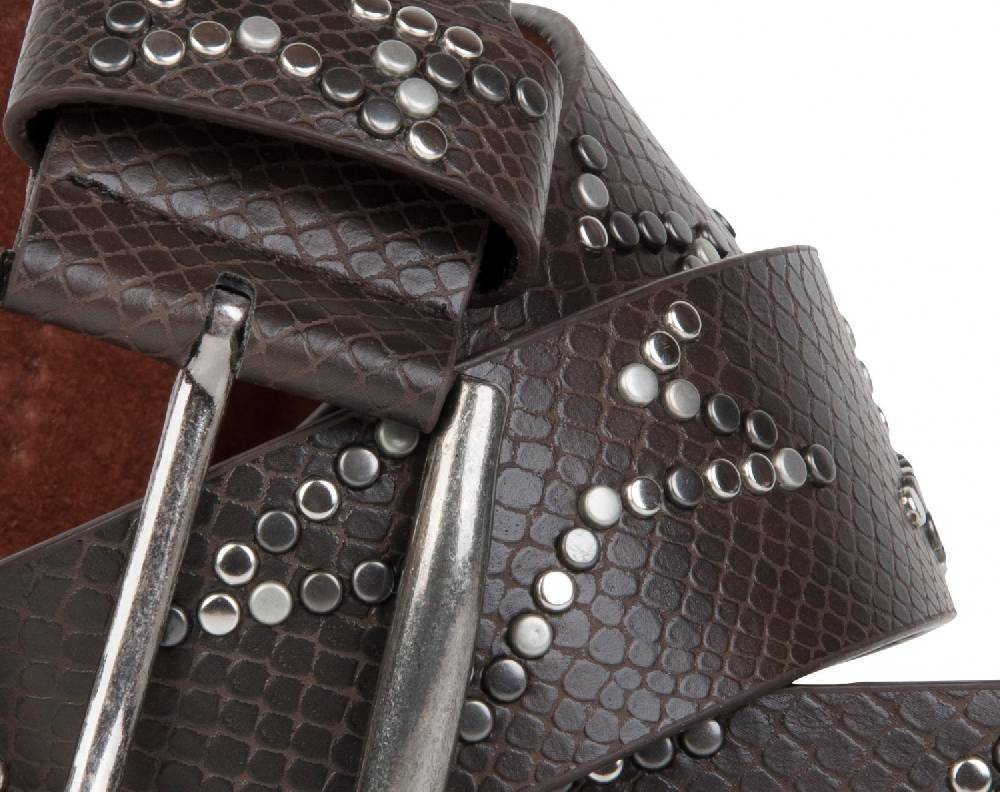 Stylebreaker Gürtel mit Nieten in Sternform Clearance-Verkauf