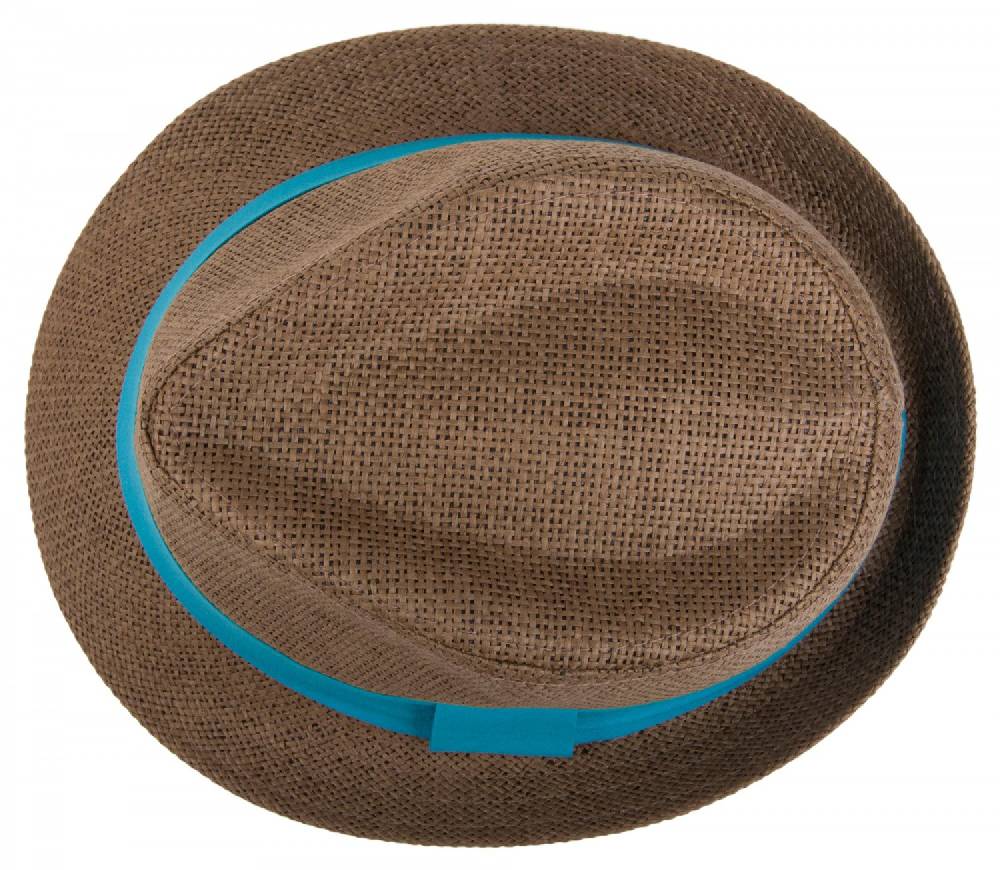 Stylebreaker Trilby Hut mit farbigem Zierband Speichern exportieren