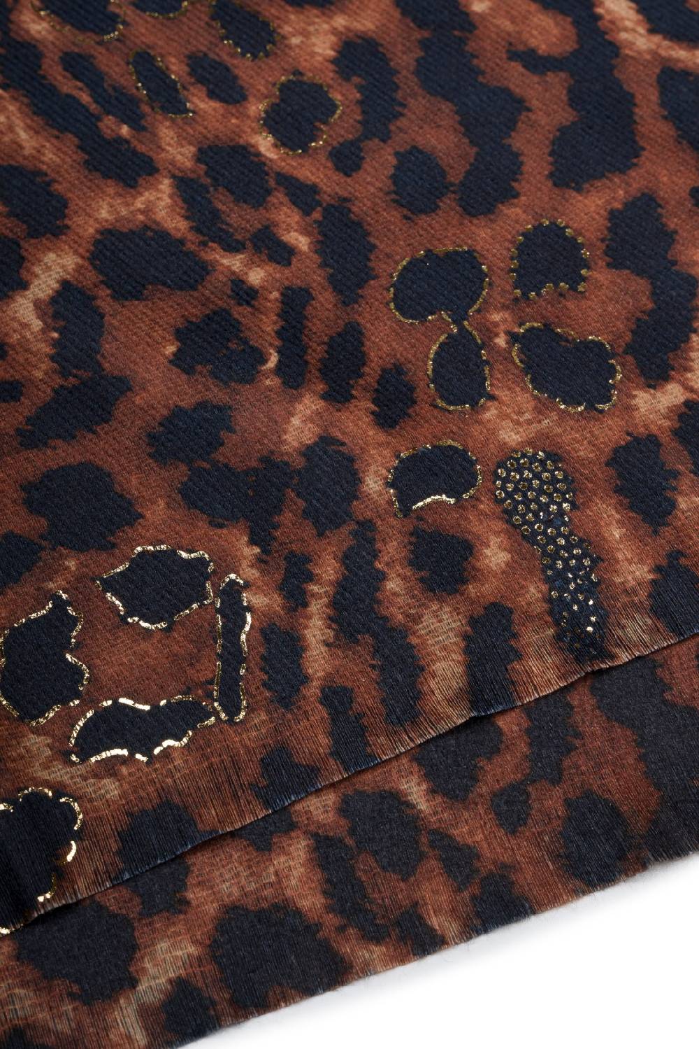 Stylebreaker Schal Leoparden Muster Metallic Details Hotsell