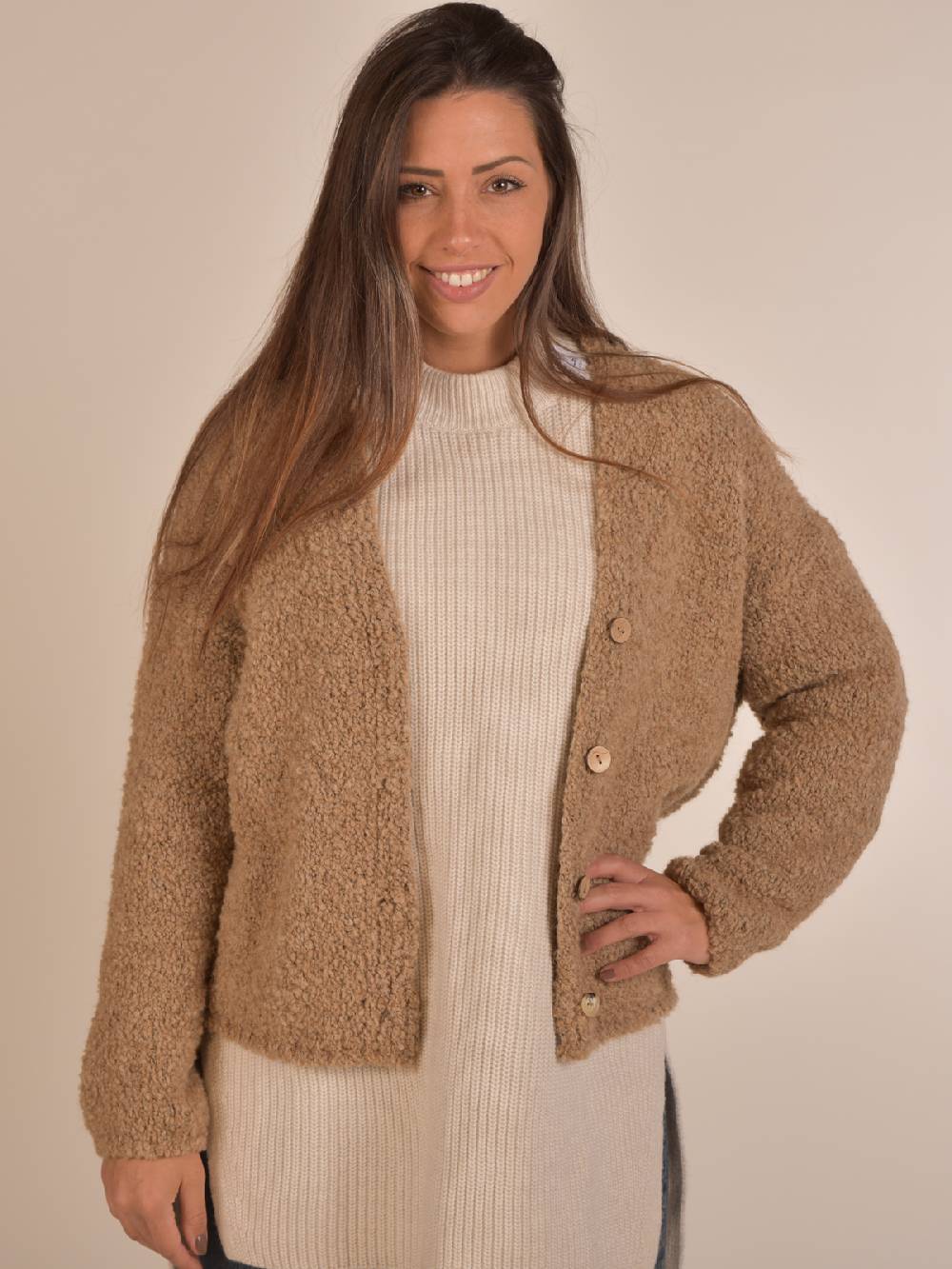 Stylebreaker Teddy Strick Cardigan Online Outlet