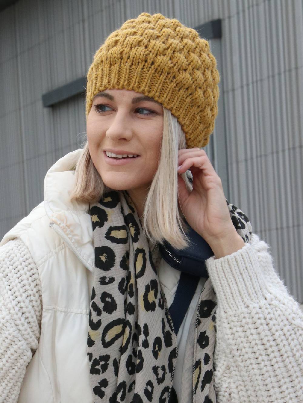 Stylebreaker Strickmütze mit Bubblemuster Exklusive Angebote