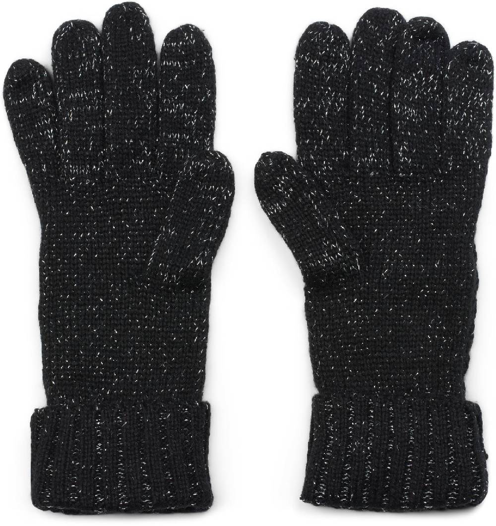 Stylebreaker Strick Handschuhe mit Zopfmuster und Metallic Faden Outlet