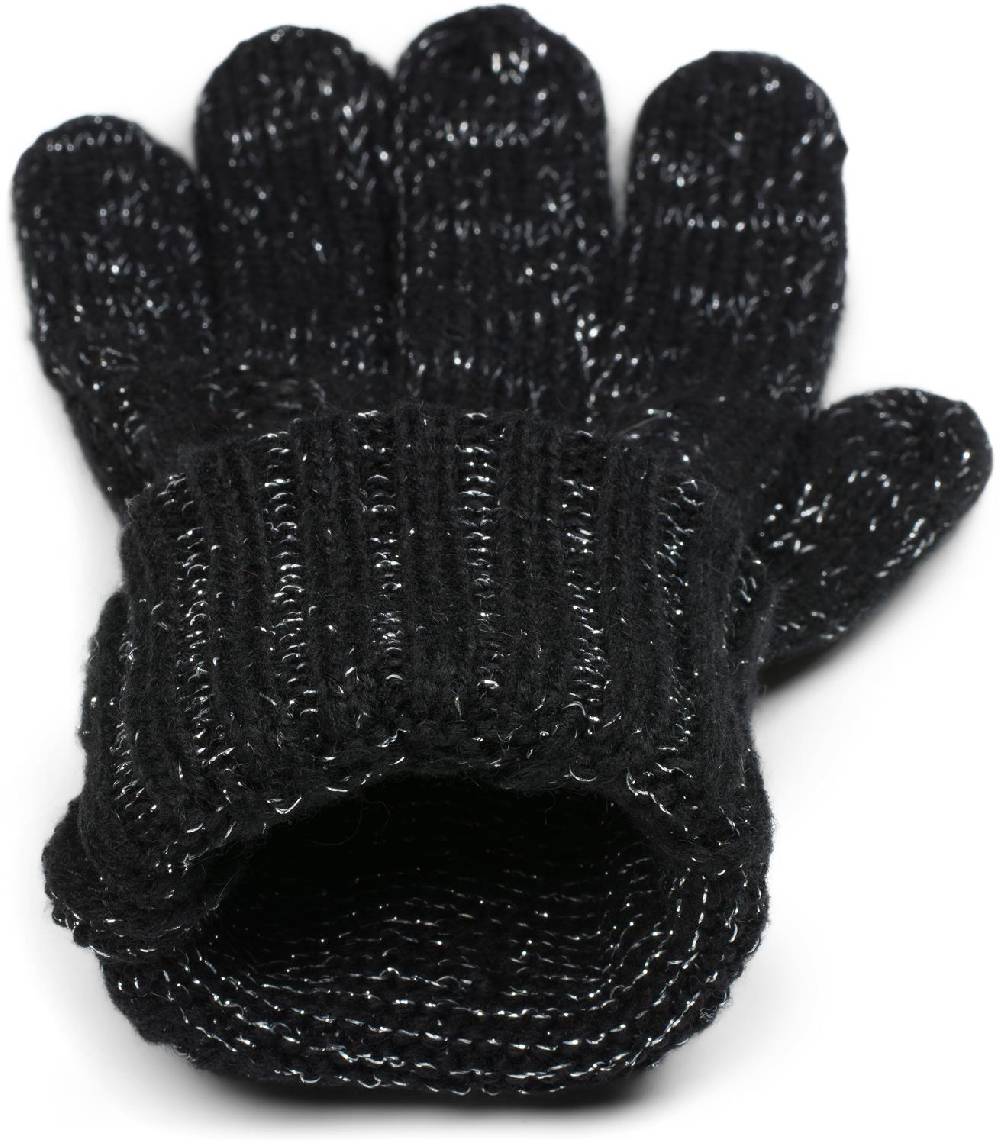 Stylebreaker Strick Handschuhe mit Zopfmuster und Metallic Faden Outlet
