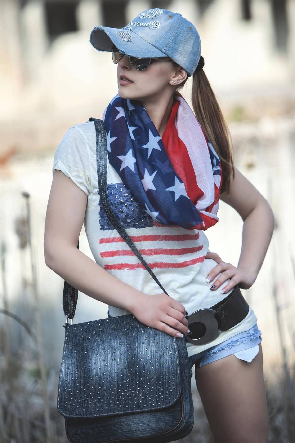 Stylebreaker Loop im USA Flaggen Design Blitzverkäufe