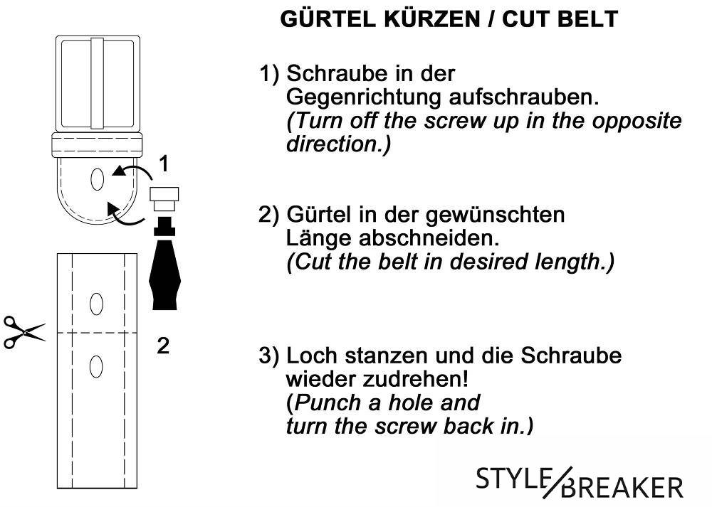 Stylebreaker Vintage Nietengürtel Rabatt