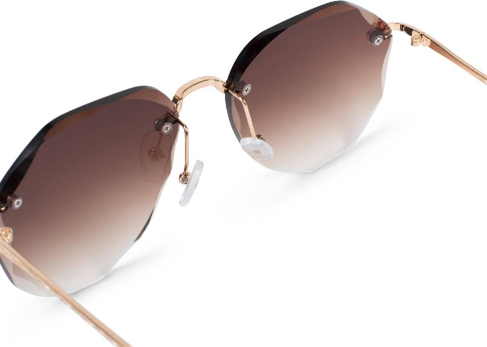 Stylebreaker Rahmenlose Piloten Sonnenbrille mit Diamant Schliff Osterangebot