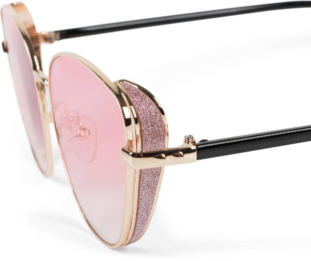 Stylebreaker Cateye Sonnenbrille mit Glitzer Side Shield Muttertagsangebot