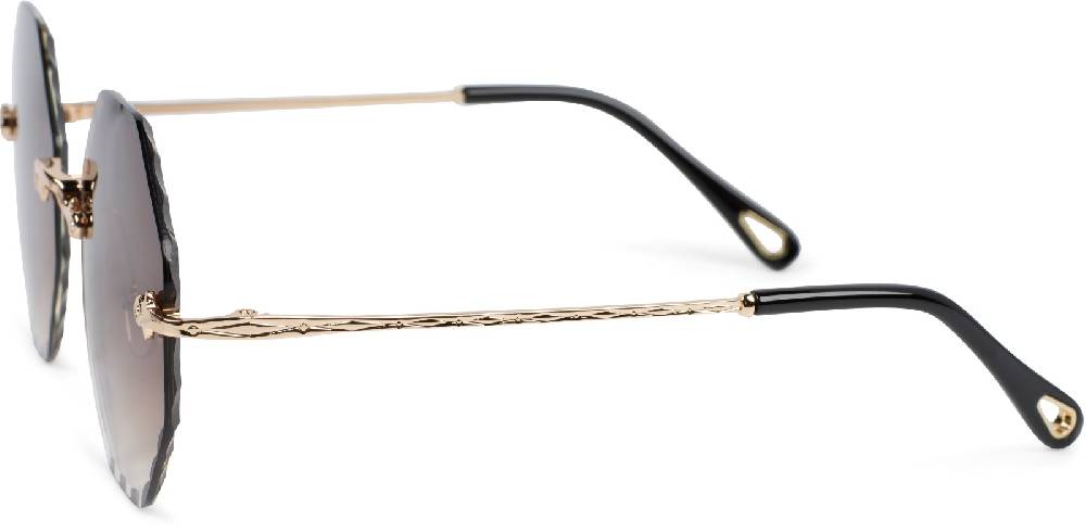 Stylebreaker Rahmenlose Runde Sonnenbrille mit Diamant Schliff Vatertagsangebot