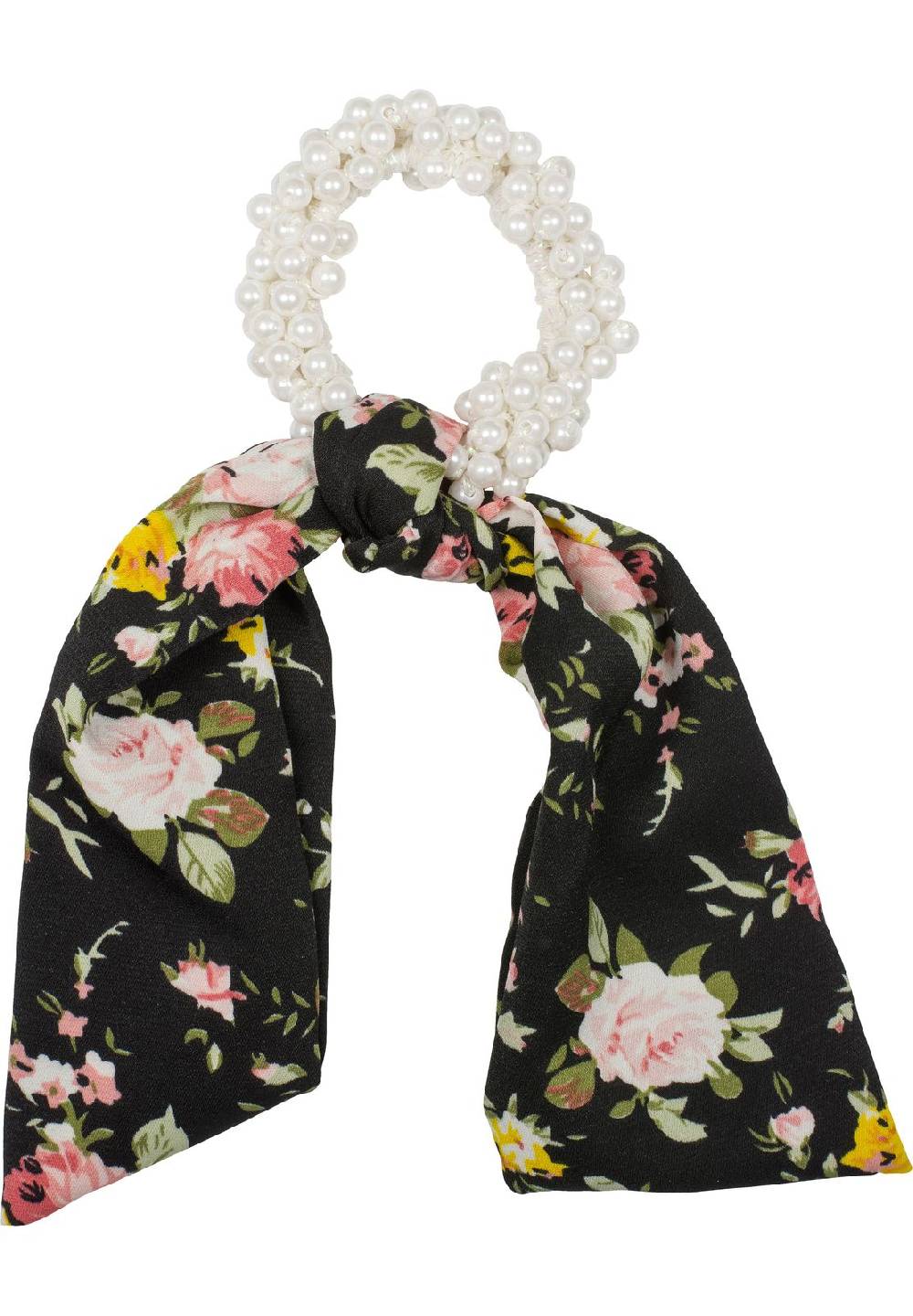 Stylebreaker Perlen Haargummi mit Satin Schleife Riesige Ersparnisse