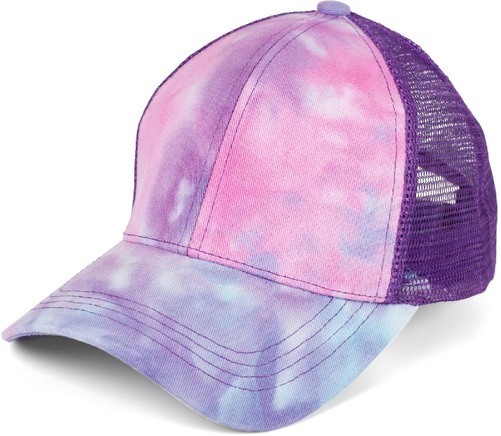 Stylebreaker Ponytail Baseball Cap Batik mit Mesh Einsatz Neueste Stile