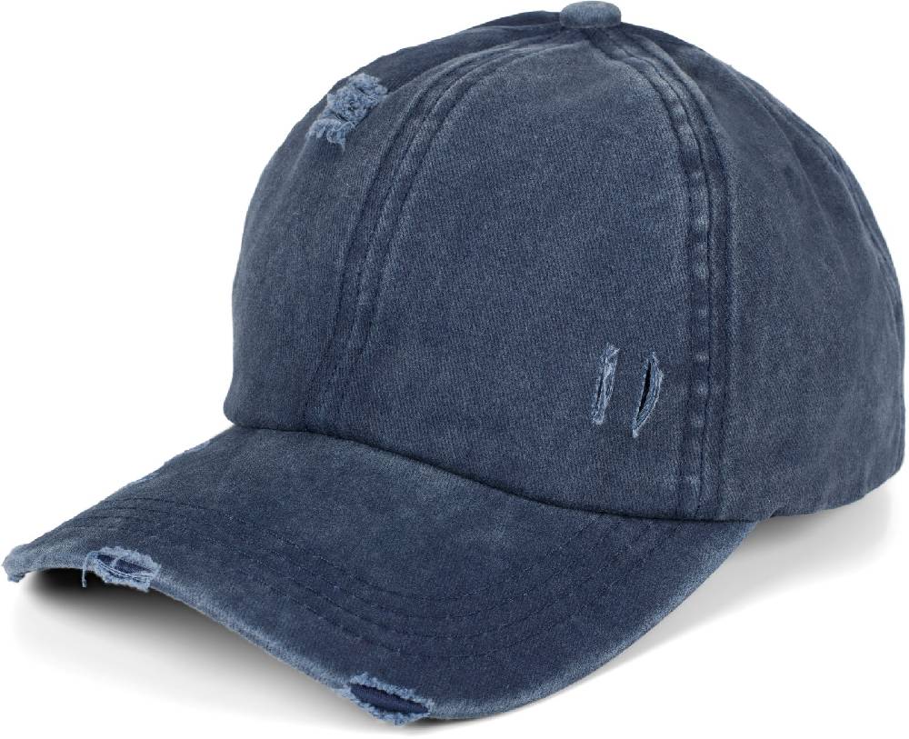 Stylebreaker Ponytail Baseball Cap Used Look