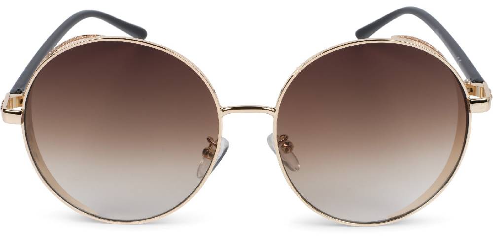 Stylebreaker Runde Sonnenbrille mit Glitzer Side Shield Letzter Tag