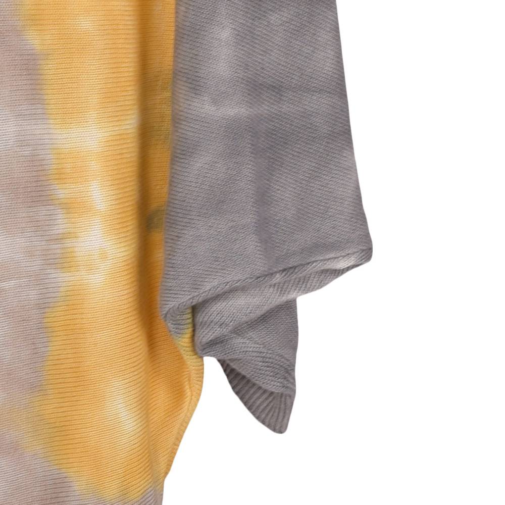 Stylebreaker Leichter Feinstrick Poncho mit Batik Muster Nur für heute