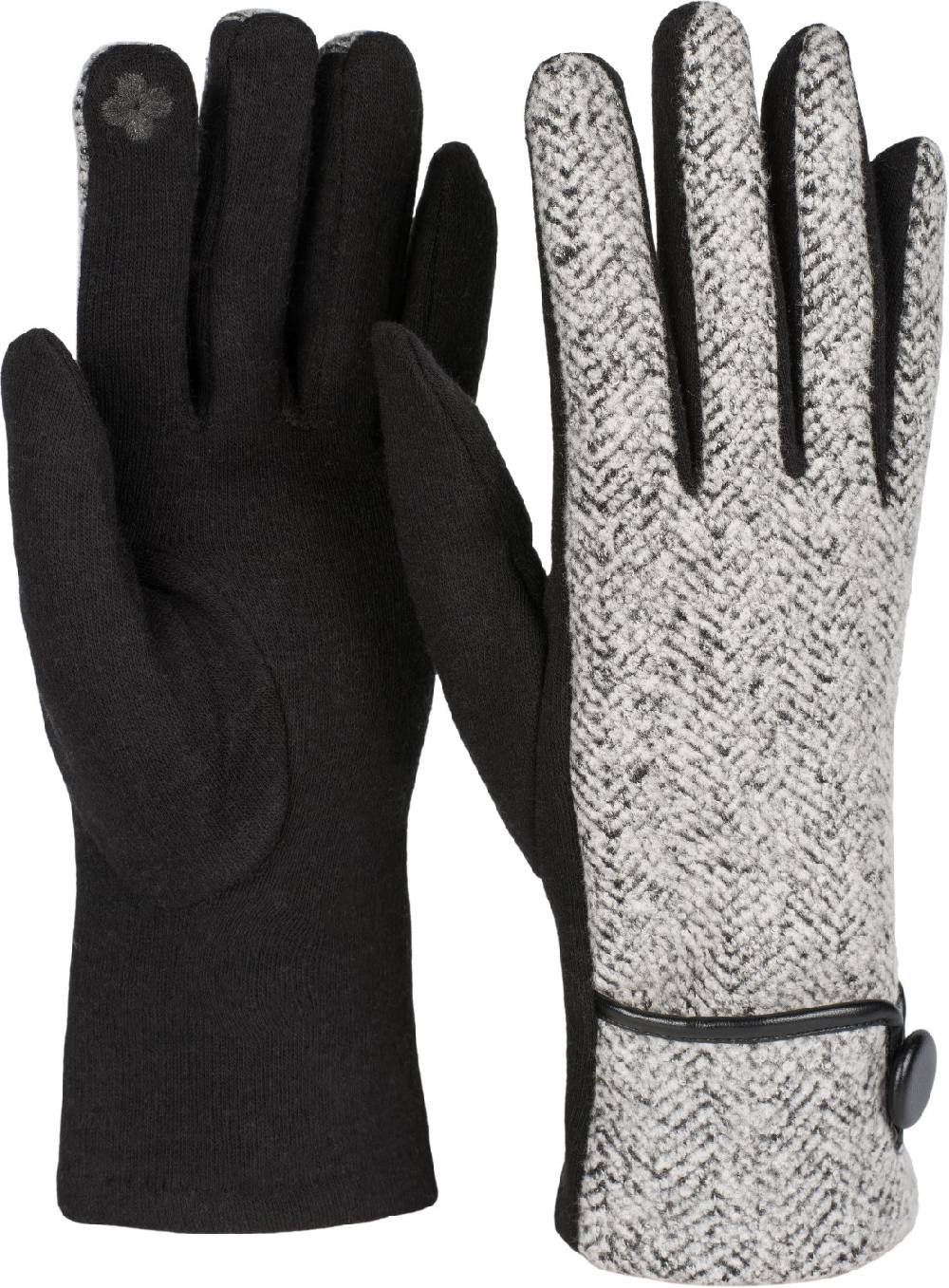 Stylebreaker Touchscreen Handschuhe Fischgrät Muster