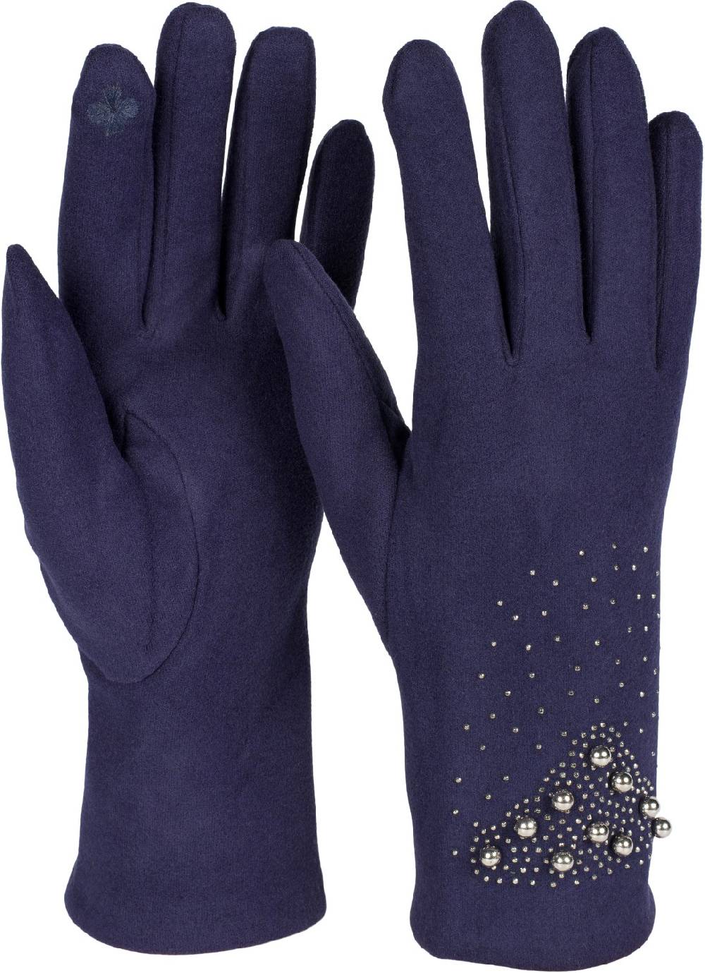 Stylebreaker Touchscreen Handschuhe mit Strass und Perlen