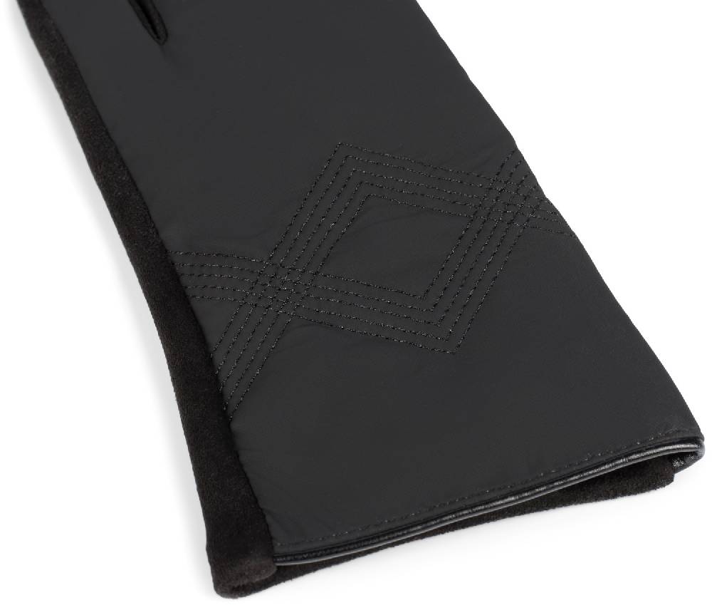 Stylebreaker Touchscreen Handschuhe Zick-Zack bestickt Im Verkauf