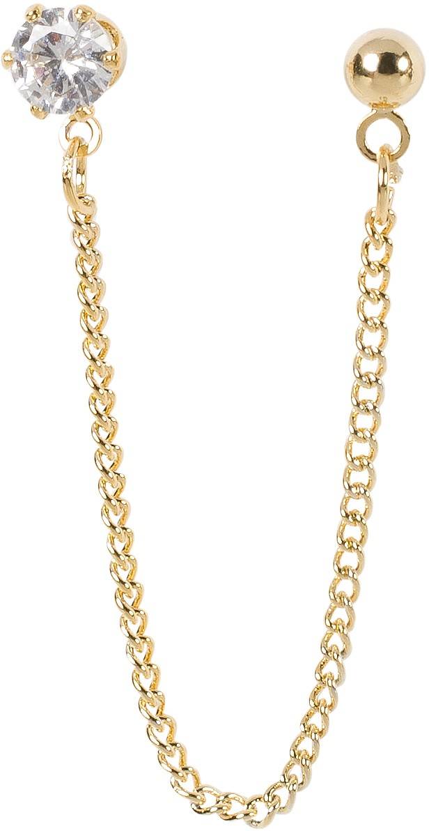 Stylebreaker 4-Teiliges Hoops und Ohrstecker Set mit Strass Fabrikverkauf