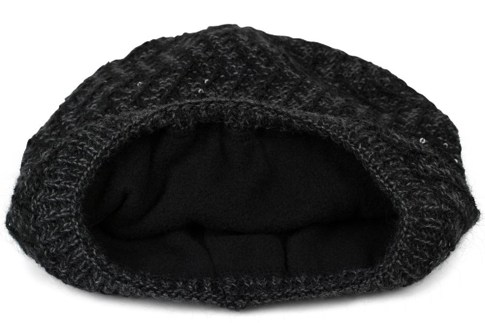 Stylebreaker Strick Beanie Mütze mit Pailletten Großer Ausverkauf