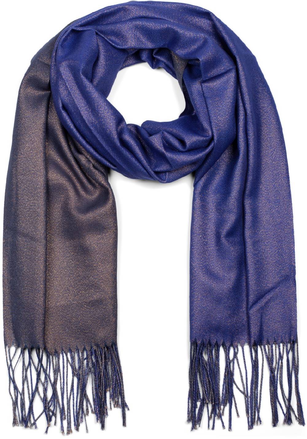 Stylebreaker 2-Farbiger Glitzer Schal mit Fransen Flash Sale